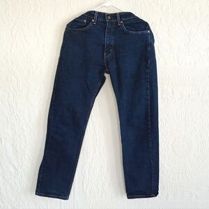 Levi Straiss Dark Blue Classic Straight Leg Jeans 34x32 Western Stylish Basics